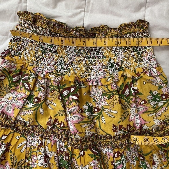 Jennifer & Grace Mini Skirt Size Large Floral Embroidery Ruffles Boho Co… - Picture 4 of 8